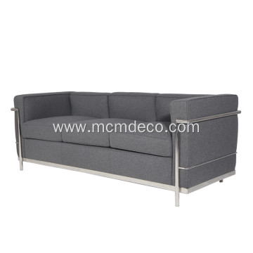 Le Corbusier LC2 Fabir 3 Seater Sofa Replica